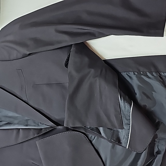 Calvin Klein mens suit jacket, slim fit, stretch, wool blend, black, 46 R - Picture 10 of 13